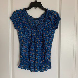 ⭐️2 /$12⭐️ Bluenotes Floral Top, Cotton, Size S